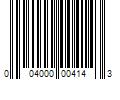 Barcode Image for UPC code 004000004143