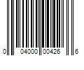 Barcode Image for UPC code 004000004266