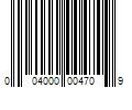 Barcode Image for UPC code 004000004709