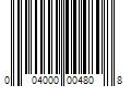 Barcode Image for UPC code 004000004808