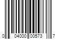 Barcode Image for UPC code 004000005737