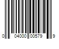 Barcode Image for UPC code 004000005799