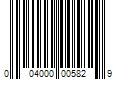 Barcode Image for UPC code 004000005829