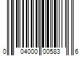 Barcode Image for UPC code 004000005836