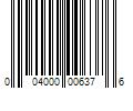 Barcode Image for UPC code 004000006376