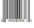 Barcode Image for UPC code 004000006383