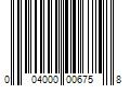 Barcode Image for UPC code 004000006758