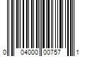 Barcode Image for UPC code 004000007571