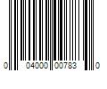 Barcode Image for UPC code 004000007830