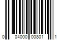 Barcode Image for UPC code 004000008011