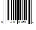 Barcode Image for UPC code 004000008134