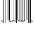 Barcode Image for UPC code 004000009650