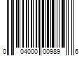 Barcode Image for UPC code 004000009896