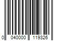 Barcode Image for UPC code 0040000119326