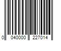 Barcode Image for UPC code 0040000227014