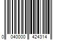 Barcode Image for UPC code 0040000424314