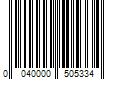 Barcode Image for UPC code 0040000505334