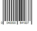 Barcode Image for UPC code 0040000541837