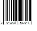 Barcode Image for UPC code 0040000580041