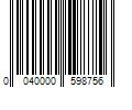 Barcode Image for UPC code 0040000598756. Product Name: Mars 31.59 oz Fun Size Mixed Chocolate Sugar Variety Bag