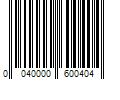 Barcode Image for UPC code 0040000600404