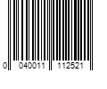 Barcode Image for UPC code 0040011112521