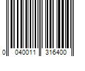 Barcode Image for UPC code 0040011316400