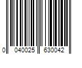 Barcode Image for UPC code 0040025630042