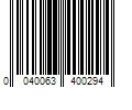 Barcode Image for UPC code 0040063400294