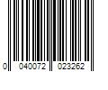 Barcode Image for UPC code 0040072023262