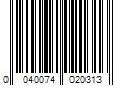 Barcode Image for UPC code 0040074020313