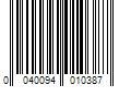 Barcode Image for UPC code 0040094010387