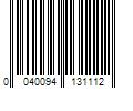 Barcode Image for UPC code 0040094131112