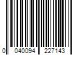 Barcode Image for UPC code 0040094227143