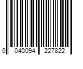 Barcode Image for UPC code 0040094227822