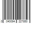 Barcode Image for UPC code 0040094227853