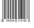 Barcode Image for UPC code 0040094314188