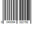 Barcode Image for UPC code 0040094322152