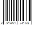 Barcode Image for UPC code 0040094334179