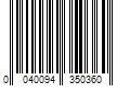 Barcode Image for UPC code 0040094350360