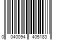 Barcode Image for UPC code 0040094405183