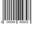 Barcode Image for UPC code 0040094409303