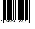 Barcode Image for UPC code 0040094499151