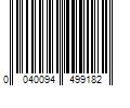 Barcode Image for UPC code 0040094499182