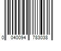 Barcode Image for UPC code 0040094783038