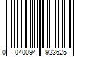 Barcode Image for UPC code 0040094923625