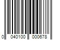 Barcode Image for UPC code 0040100000678