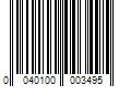 Barcode Image for UPC code 0040100003495