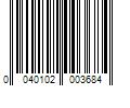 Barcode Image for UPC code 0040102003684