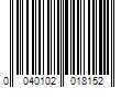 Barcode Image for UPC code 0040102018152